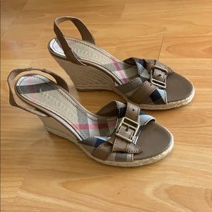 Burberry wedge shoes